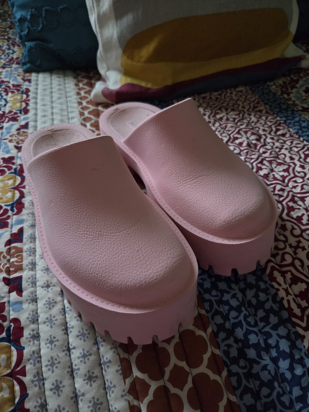 Jeffrey Campbell Clogge | Light Pink Chunky Platform Clogs Mules
